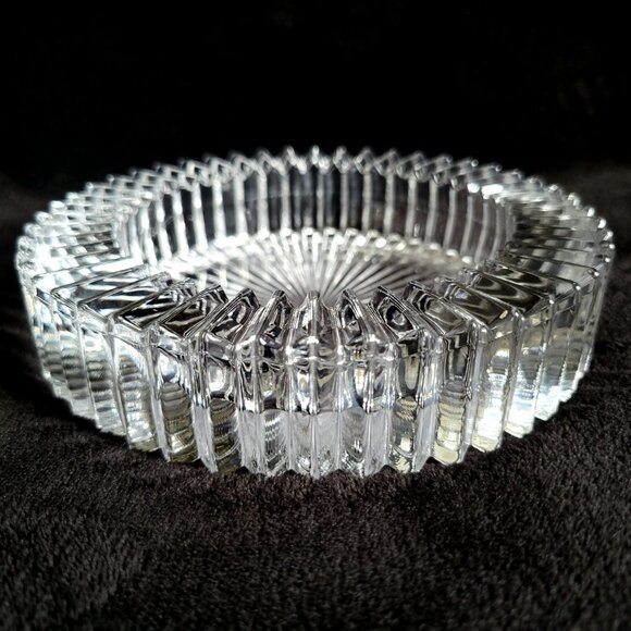 Mikasa Crystal Diamond Fire Wine Bottle Coaster and Stopper, Champagne Coaster - Picture 2 of 6